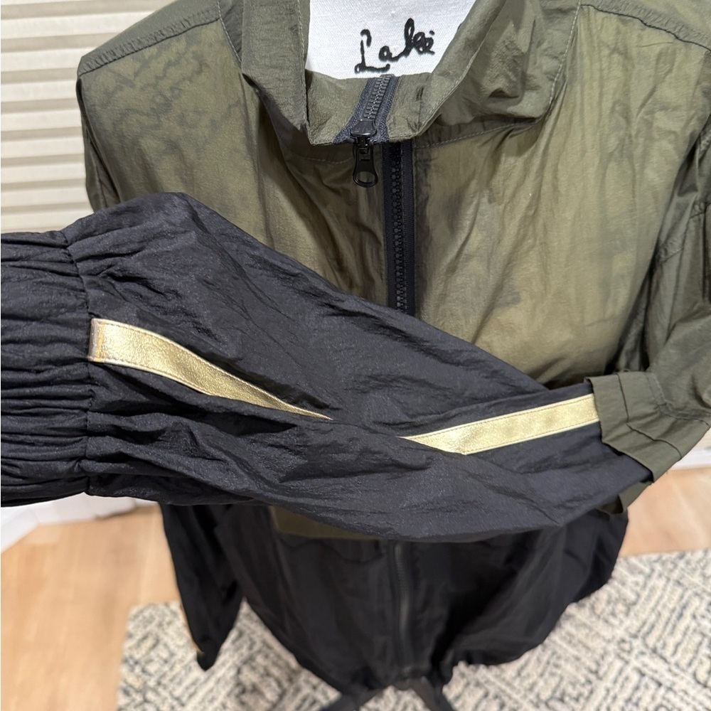 Olive and Black Track Jacket Women's - Picture 7 of 10